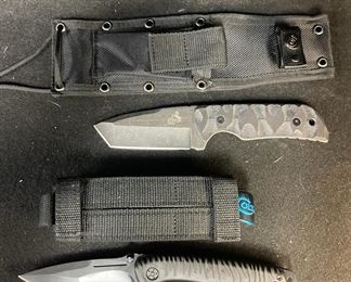 Colt CT625 Folding Knife With Sheath And Colt CT530 Tactical Tiger Folding Knife With Sheath