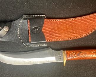Colt CT814 Bowie Knife With Leather Sheath Made In Pakistan