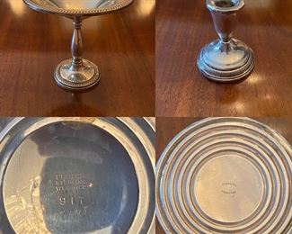 Fisher Sterling Weighted Footed Compote
Sterling Weighted Candle Holder 