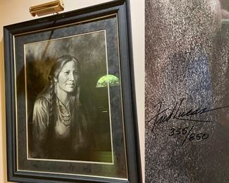 Signed & Numbered 29-1/2” Wide x 36” Tall framed 