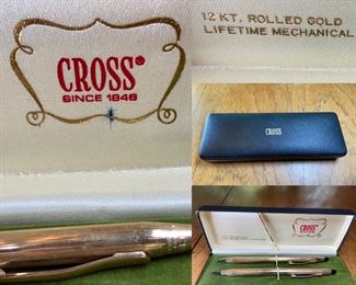12 kt Rolled Gold Cross Pen/Pencil Set