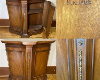 Mid Century Heritage Demilune Console Cabinet 