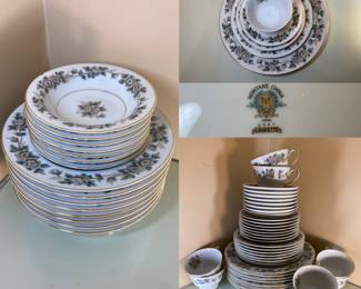 7 pc Place Setting Set Noritake China Japan Laurette #5047