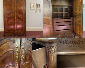 Villandry Henredon Country French Armoire/Wardrobe/men's chifferobe