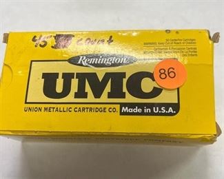 (45) ROUNDS OF 38 SPECIAL 158 GR AMMO