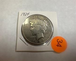 1924 PEACE DOLLAR