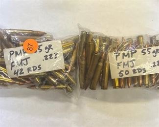 (100) ROUNDS OF PMP FMJ .223 55 GR AMMO