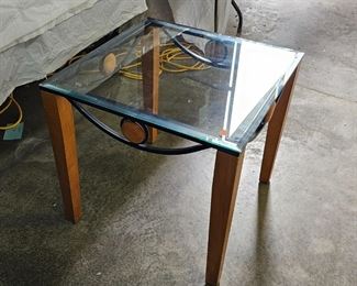 glass top table