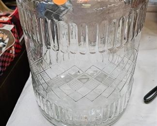 LARGE GLASS CONTAINER