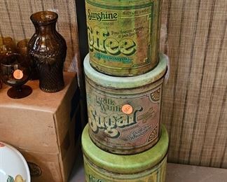 (4) SUNSHINE BRAND CANISTERS