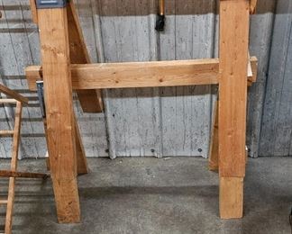 TWO SAWHORSES
