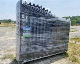 (2) 10’ BIPARTING PLAIN ENTRANCE GATES