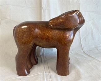 $1750, Linda Raynolds, Horse Pair Bronze Sculpture, 8 x 12.5 x 9.5