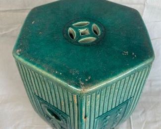 $900, 19th C Chinese Garden Seat 14 x 19.5