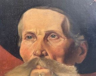 $200 Dutch Portrait, Older Man, Late 19th century, oil on canvas, 18" x 20.5"