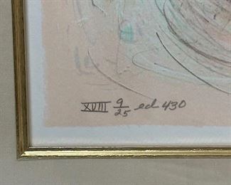 $300 Edna Hibel Signed, Mother and Children, lithograph edition 9/25.