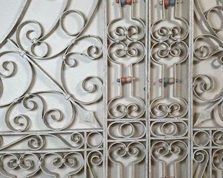 $1200, Wrought iron gate (2 panels joined). 83 x 1 x 79