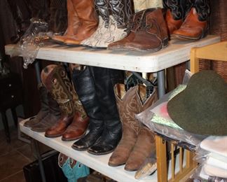 boots, mostly 8-9