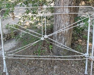 antique iron bed headboard and footboard