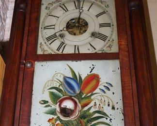 mid-1800's Seth Thomas column clock, missing the weights