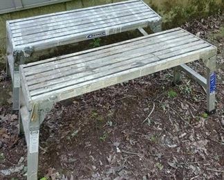 (2) Werner Aluminum Work Platforms (LPO)