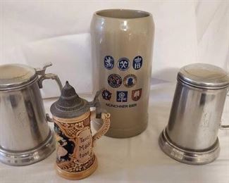 Royal Crownford Ironstone Pitchers & Beer Steins (LPO)