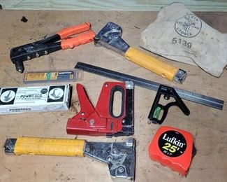 Klein Tool Bag, Staplers, Combination Square & More