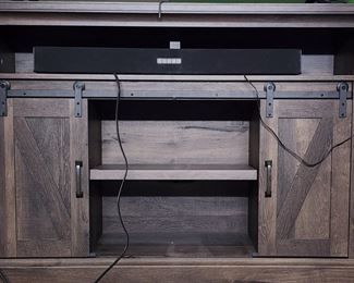 Wood TV Stand w/ Storage 