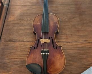 Robert A Dolling Markneukirchen Stradivarius Violin, Bow & Case - German Antique