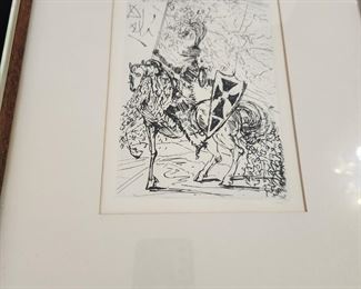 " El Cid" Salvador Dali Original Etching
