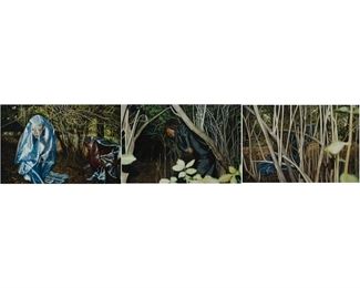 Antje Majewski, oil on canvas triptych, 2000