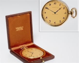 Touchon for Tiffany & Co. 18K pocket watch, 1912