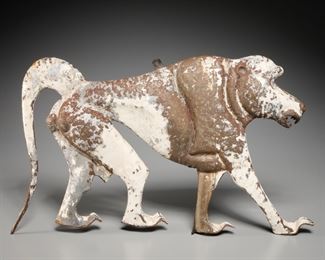 Folk Art sheet metal Baboon wall hanging