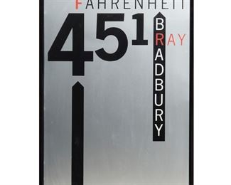 Rare LEC poster: Ray Bradbury Fahrenheit 451