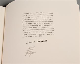 Limited Editions Club, Beckett & Ryman, Nohow On