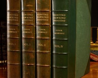 Hunting, Hawking, Shooting, (4) vols., 1928