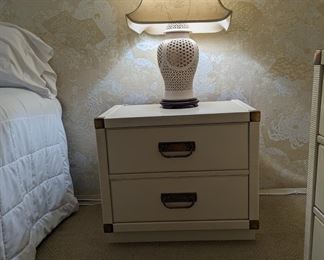 Drexel Hollywood regency nightstand 