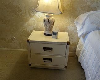 Drexel Hollywood regency nightstand 