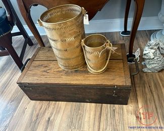 Antique Machinist Cabinet with Cast Iron Handles