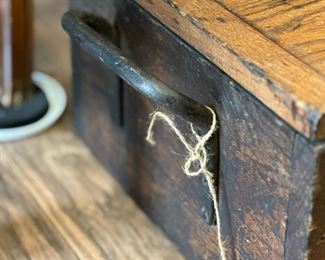 Antique Machinist Cabinet with Cast Iron Handles