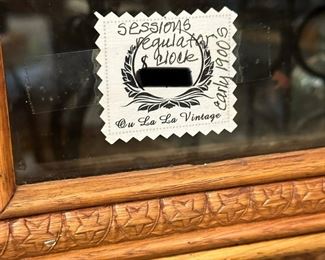 Antique Early 1900's Session Regulator Pendulum Wall Clock