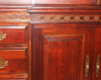 Close up detail of Pennsylvania House cabinet.