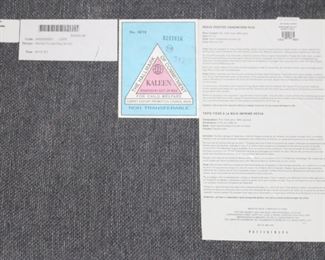 Information on backside of Pottery Barn rug.