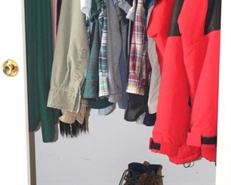 Men's clothing is large and XL sizes. Shoes are 10.5 and size 11.