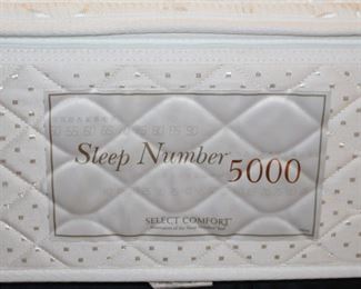Sleep Number 5000 queen size bed.