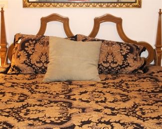 Pretty bedding on Sleep Number Queen size bed.