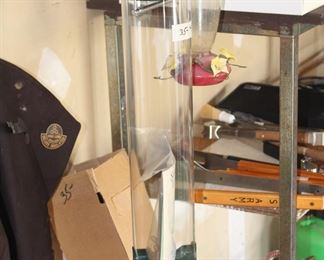 Bird feeders, bar-b-que utensils, lots of work gloves and more.