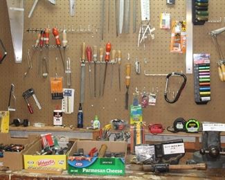 Large variety of hand tools and misc. tools.