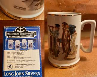 Norman Rockwell’s Long John Silver’s Seafood Shoppes Porcelain Tankard