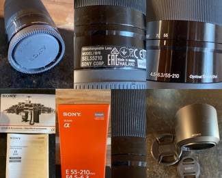 Sony E55-210mm Optical Steady Shot Lens in Original Box